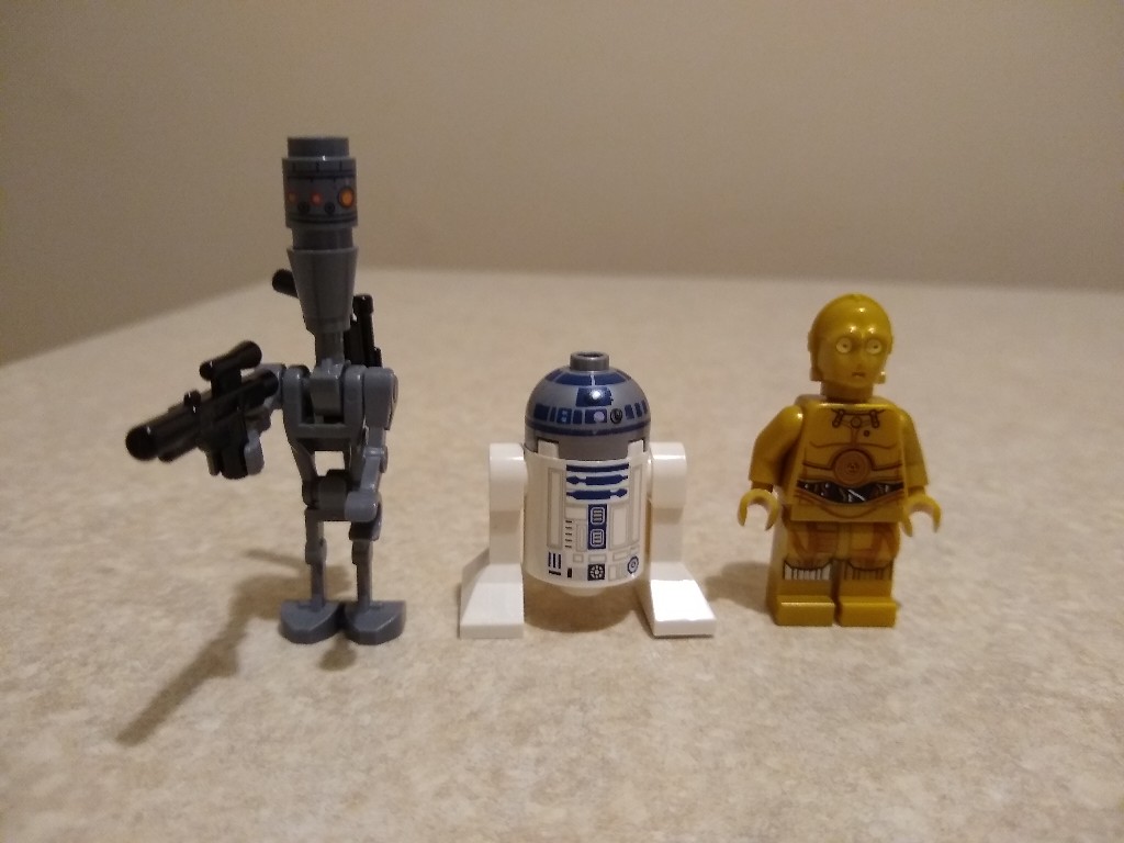 Droids C3PO, R2D2, IG88